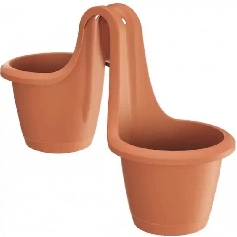 Prosperplast RESPANA TWINS Hängeblumentopf 46,3 cm, terracotta DRED200-R624 Angebot