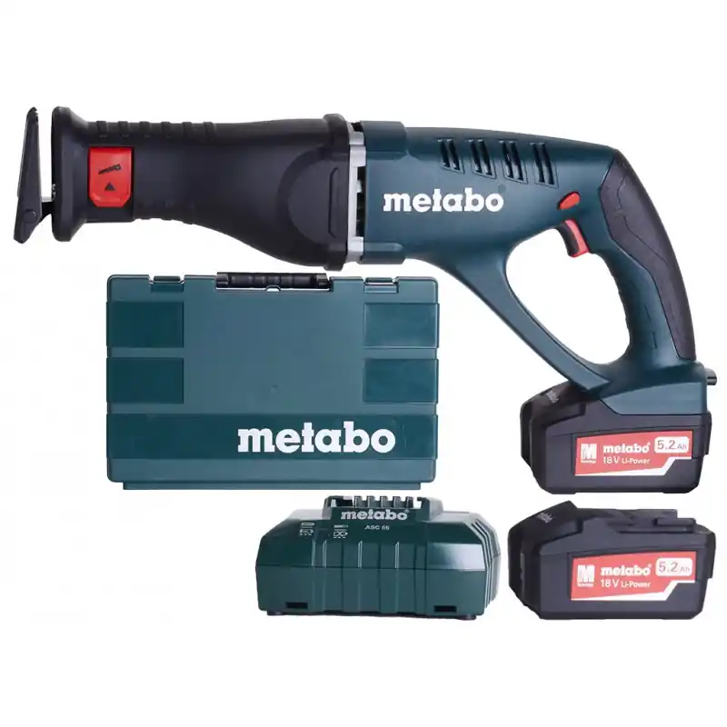 Schnäppchen Metabo 602269650 ASE 18 LTX Akku-säbelsäge 18V 2x5.2 Ah, Kunststoffkoffer