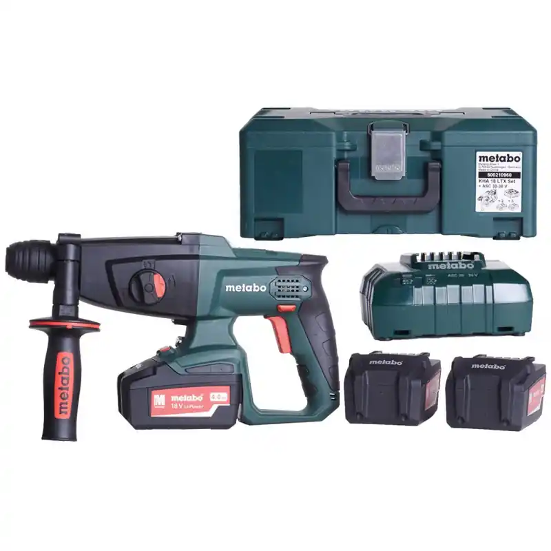 Mega-Angebot METABO KHA 18 LTX Set Akku-Hammer 18V 3x4Ah Li-Ion, Ladegerät ASC 55 600210960
