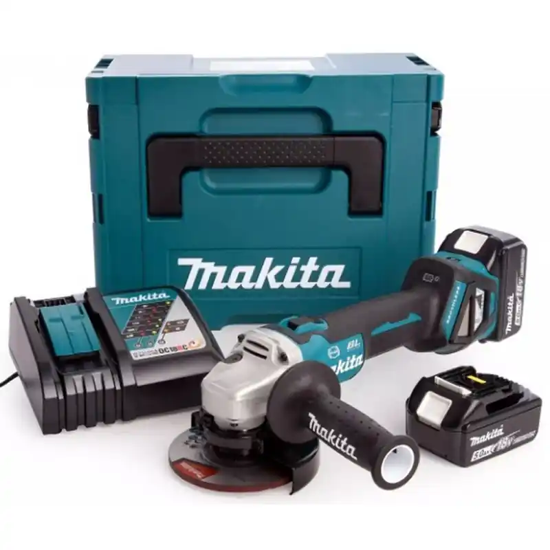 Makita DGA513RTJ Akku Winkelschleifer 125mm, Li-ion (2x5,0Ah/18V) Makpac Ausverkauf