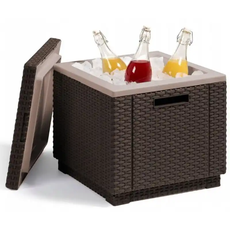 Letzte Chance KETER ICE CUBE Kühlbox, 42 x 42 x 41 cm, braun 17194600