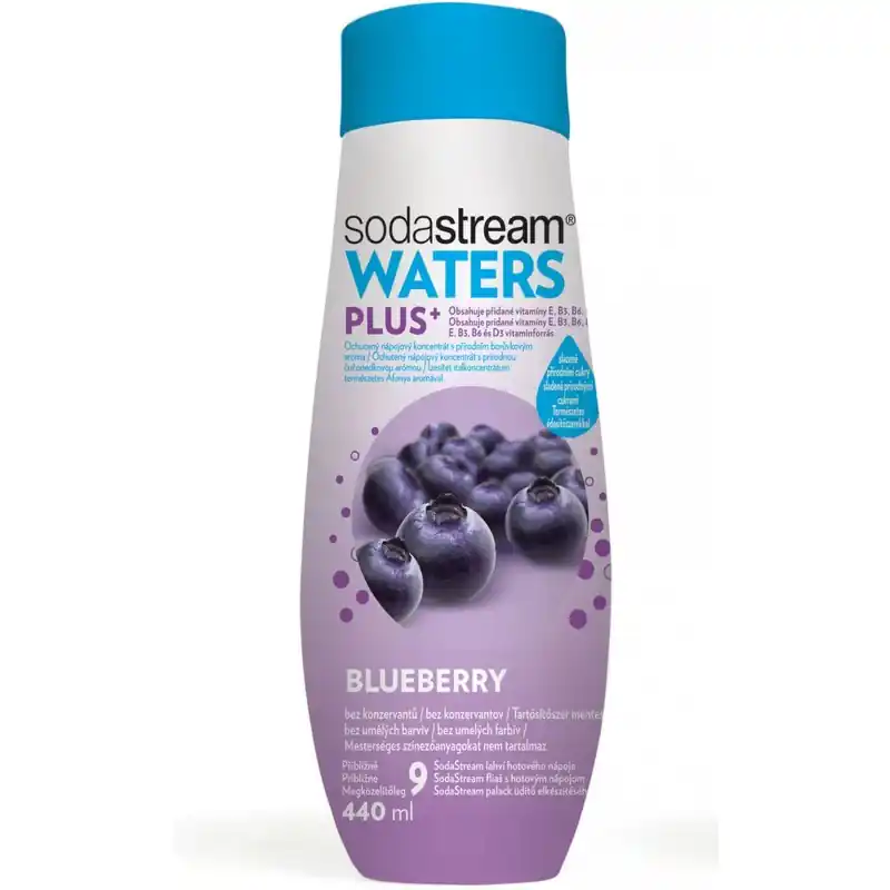Neue Ware SODASTREAM Sirup PLUS Blaubeere (Vitamin) 440 ml
