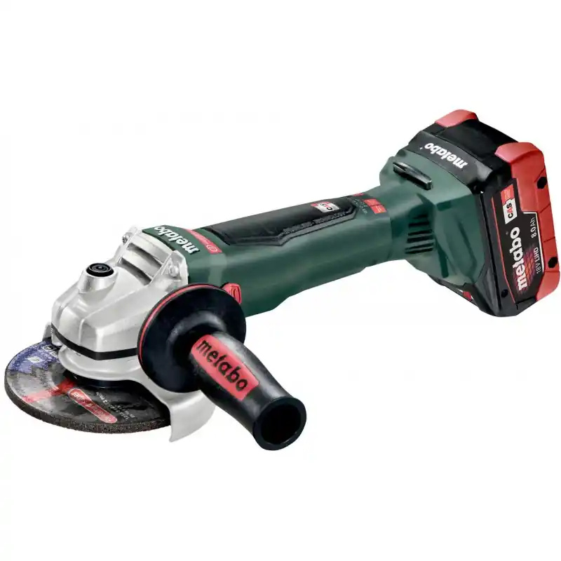 Zertifiziert METABO WB 18 LTX BL 125 QUICK AKU Winkelschleifer 18V 2 x 8 Ah LIHD, Ladegerät ASC 30-36 V