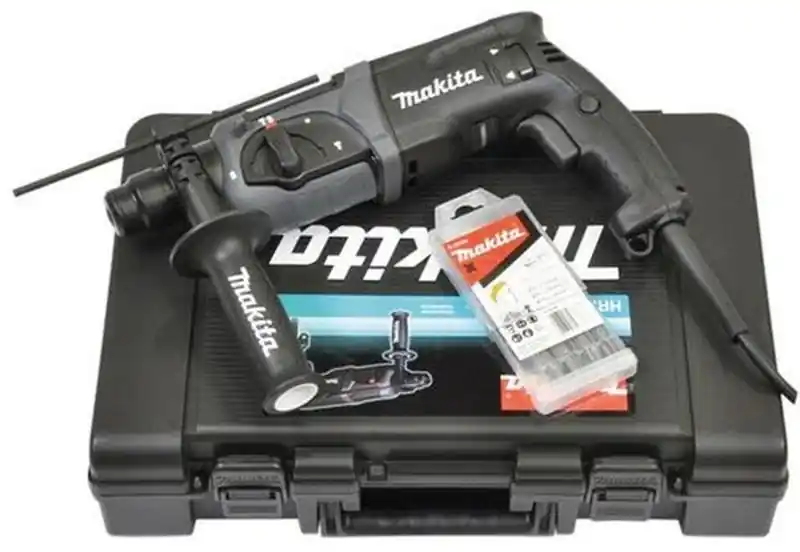 Makita HR2470BX40 Bohrhammer SDS-Plus (780W/2,4J)+im Koffer + 5tlg. Bohrer-Set B-55784 Direkt Vom Hersteller