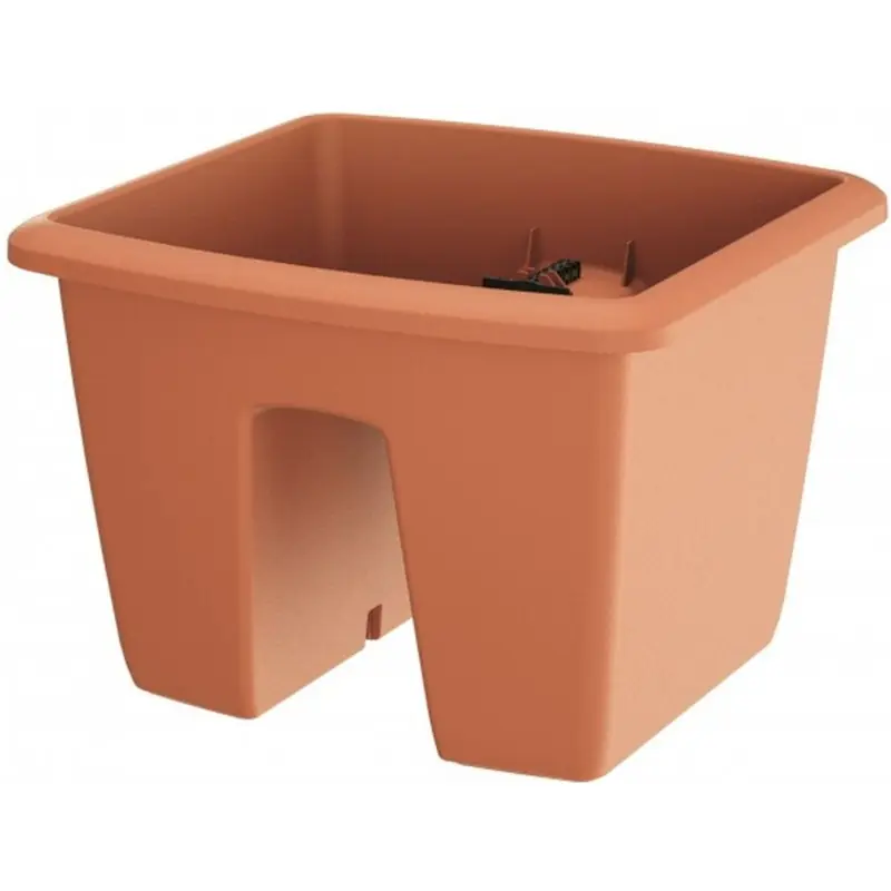 Prosperplast RESPANA Railing Blumentopf 28,8x29,8x20,9 cm, terracotta DREB290-R624 Garantierte Lieferung
