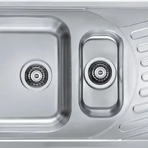 Garantierte Lieferung ALVEUS ELEGANT 110 Küchenspüle, Edelstahl, 810 x 510 mm, Leinen 1009389