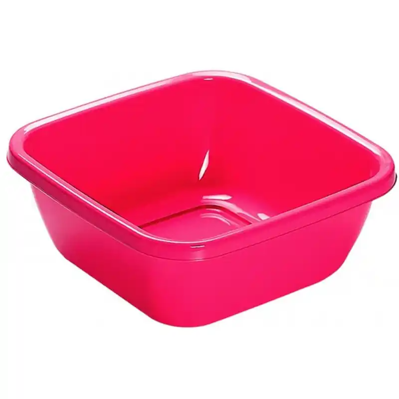 HEIDRUN Spülschüssel 34x34 cm, 9l Spülwanne Schüssel Kunststoff Wanne Camping Spüle, pink Expressversand