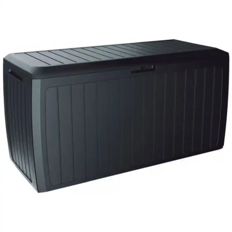 Top-Angebot Kissenbox Auflagenbox Gartenbox Kunststoff mit Rollen Anthrazit 117x47x60cm 290l