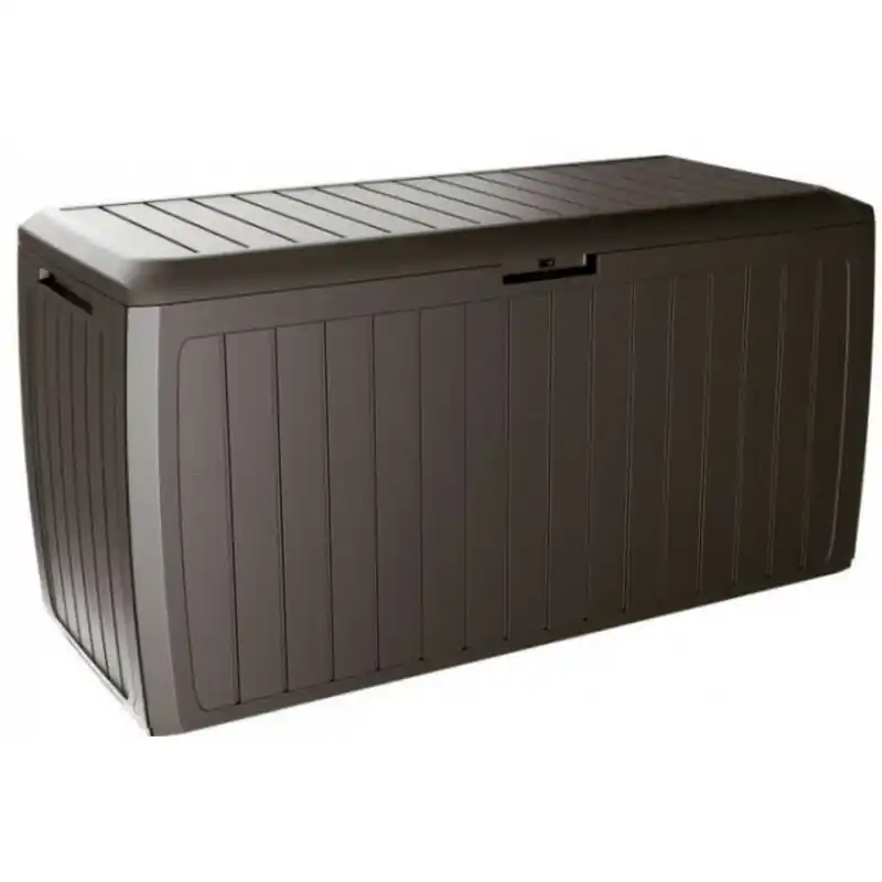 Garantierte Lieferung Kissenbox Auflagenbox Gartenbox Gartentruhe Kunststoff mit Rollen Mokka 17 x47 x 60cm 290l
