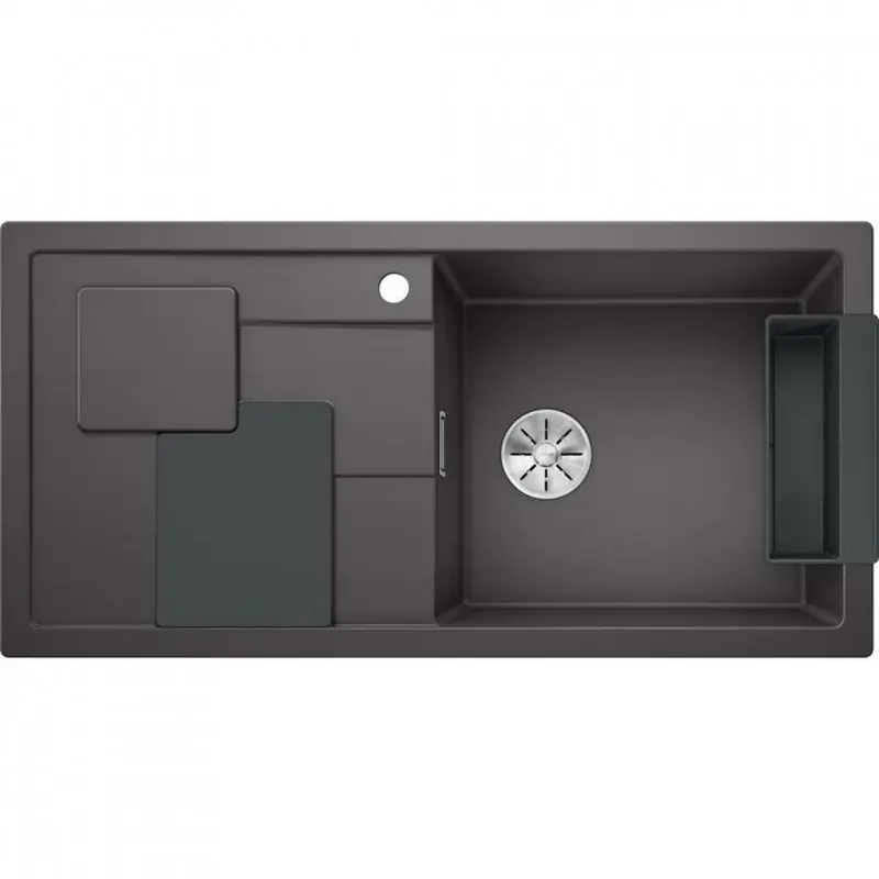 BLANCO SITY XL 6 S Einbauspüle Siligranit InFino felsgrau mit Zubehör in lava grey 525049 Direktkauf