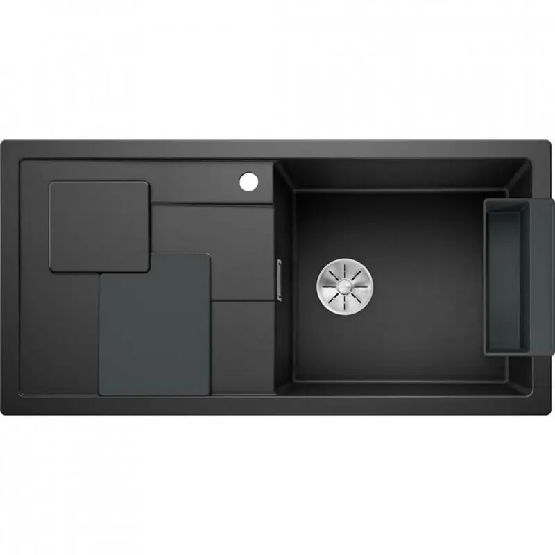 BLANCO SITY XL 6 S Einbauspüle Siligranit InFino anthrazit Zubehör in lava grey 52504 Top-Angebot