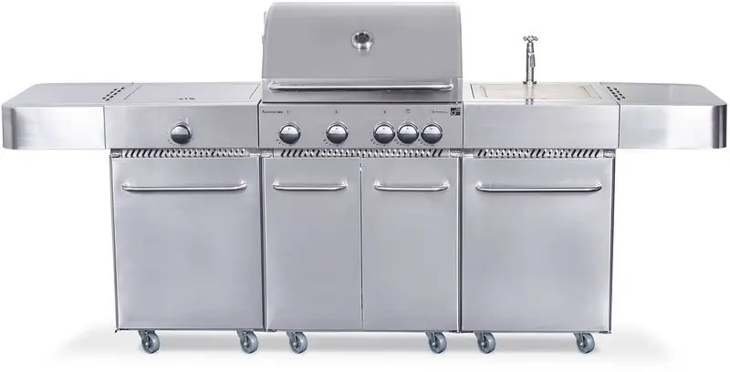 Sofort Bestellen G21 Gasgrill Arizona, BBQ Premium Line 6 Brenner + gratis Reduzierventil 6390330