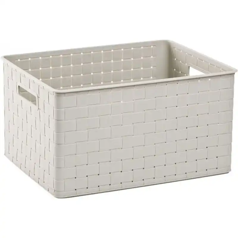Direkt Vom Hersteller CURVER NUANCE L 30L Aufbewahrungskorb 43 x 33 x 23 cm weiß 17197398