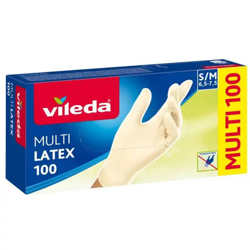 Angebot VILEDA Multilatex Handschuhe 100 Stück "S/M" 146087
