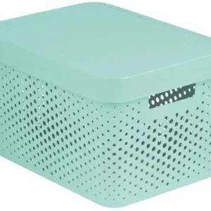 Versand Am Gleichen Tag CURVER INFINITY 17L Aufbewahrungsbox mit Deckel 36 x 22 x 27 cm Mint 04742-Q29
