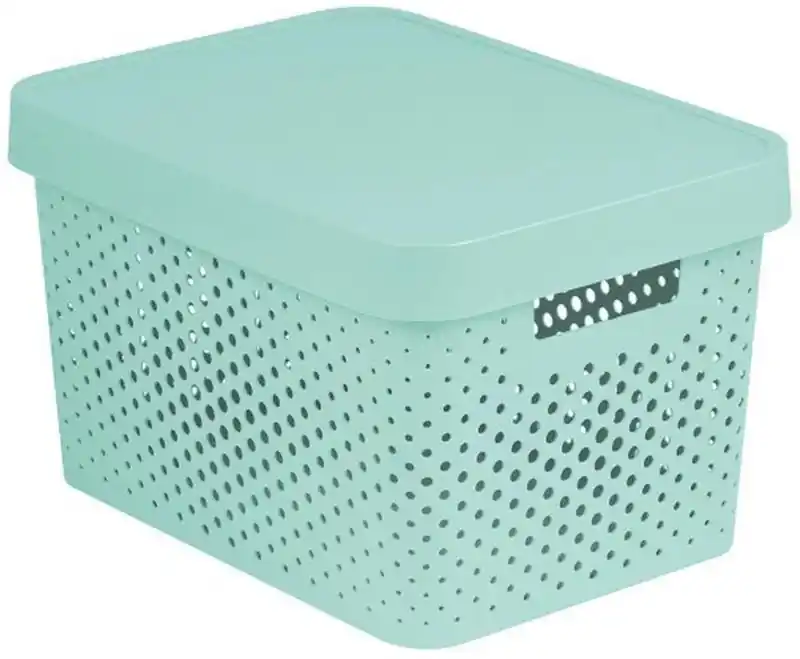 Versand Am Gleichen Tag CURVER INFINITY 17L Aufbewahrungsbox mit Deckel 36 x 22 x 27 cm Mint 04742-Q29
