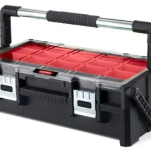 KETER CANTILEVER 22" Werkzeugkoffer 57x31x17cm schwarz/rot 17185073 Echt
