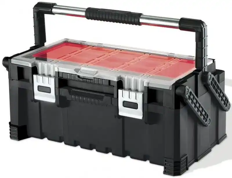 KETER CANTILEVER 22" Werkzeugbox 57x31x25 cm schwarz/rot 17187311 Kracherpreis