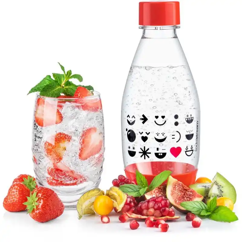 SodaStream Kinderflasche 0,5l Smiley rot Markenware