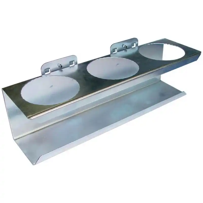 Ausverkauf GÜDE Runddosenhalter 70 mm 3 Fächer Lochwand Lochblech Werkzeughalter 40784