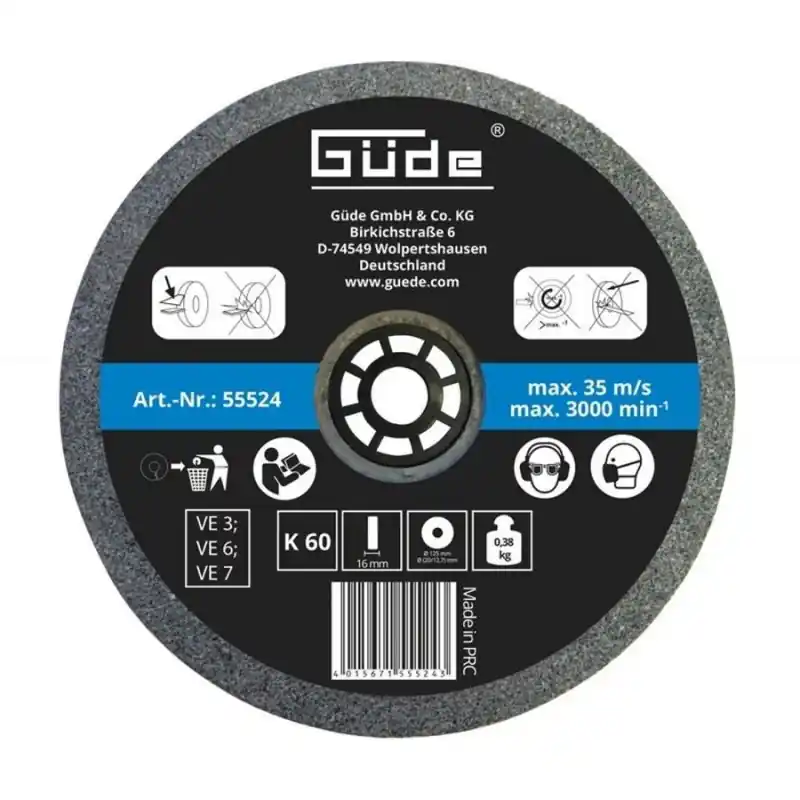 Begrenztes Angebot GÜDE Schleifscheibe K 60 125 mm für GDS 125 55524