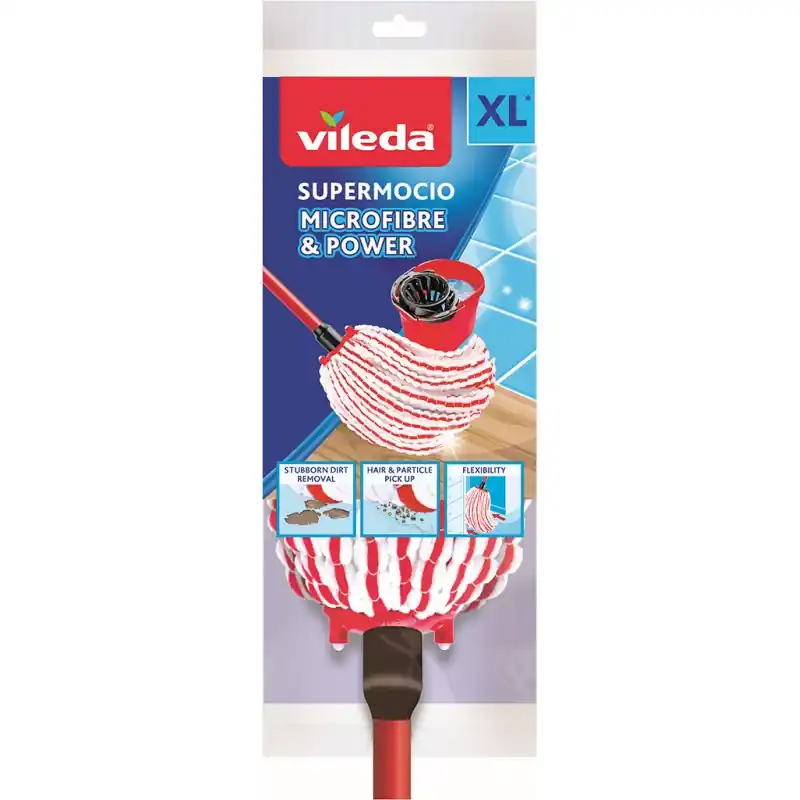 VILEDA SuperMocio MicrofibrePower Wischmop System 158455 Neu