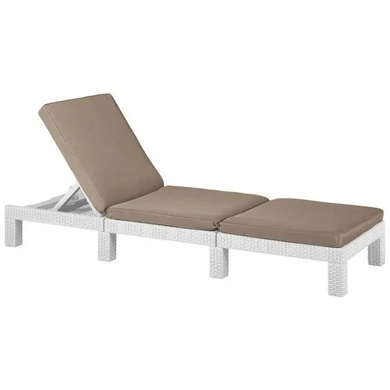 Markenprodukt ALLIBERT DAYTONA Sonnenliege, 195 x 65 x 22 cm, weiß 17192156