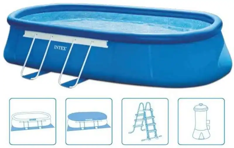 INTEX Metal Frame Eirund 3,05 x 5,49 x 1,07 m 26192 Saisonangebot