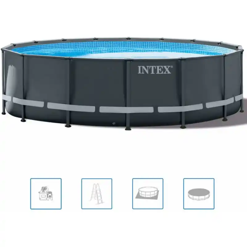 Garantierte Lieferung INTEX ULTRA XTR FRAME POOLS SET Schwimmbad 549 x 132 cm mit sandfilteranlage 26330GN