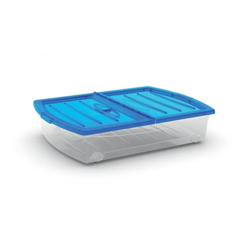 Direkt Vom Hersteller KIS SPINNING BOX XL 56L 77x58,5x17,5cm transparent / blau