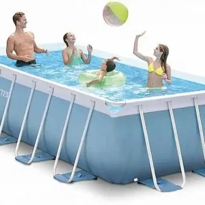 Bestpreis INTEX PRISM FRAME RECTANGULAR POOL Rahmpool 400 x 200 x 100 cm 26776GN