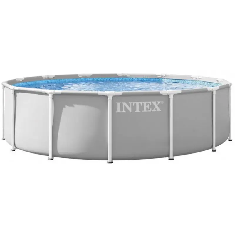 INTEX Prism Frame Premium Set Schwimmbad 457 x 107 cm mit kartuschenfilterpumpe 26724NP Heißes Angebot
