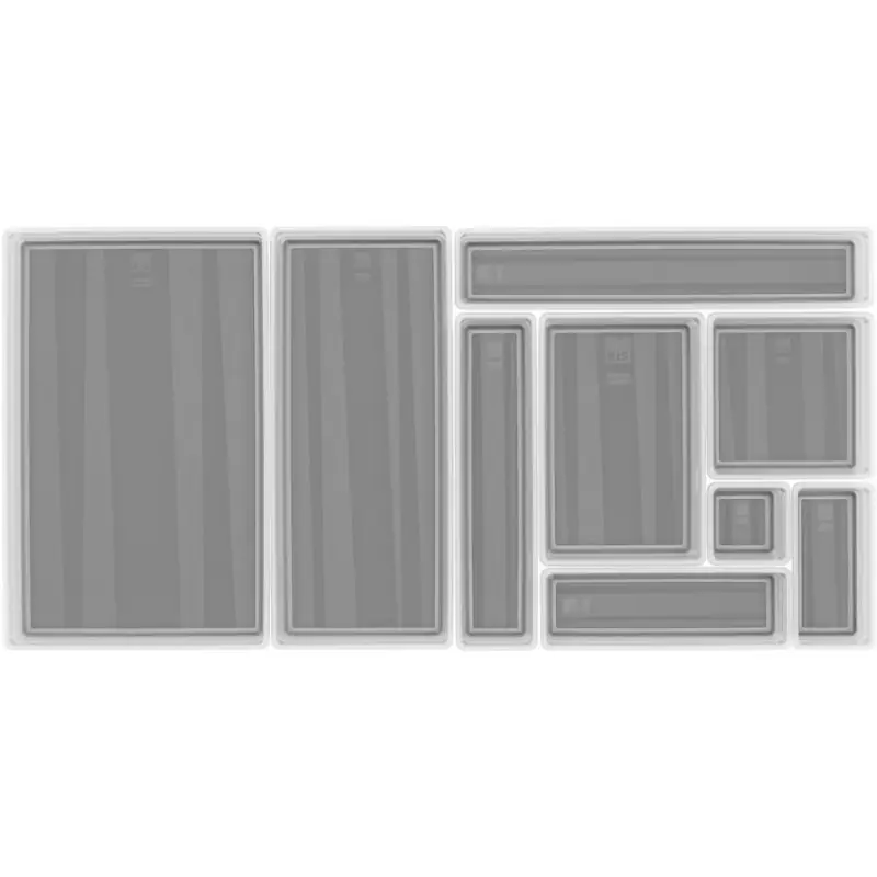 KIS SISTEMO SET 6-teilig Sortierbox 39x24x5cm transparent/grau Expressversand