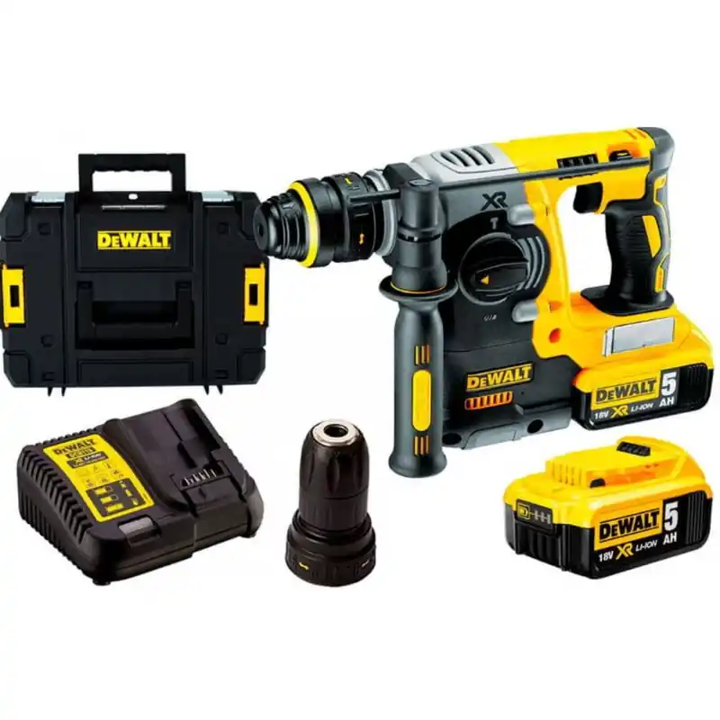 Versand Am Gleichen Tag DeWALT DCH274P2T-QW Akku Kombihammer SDS-Plus XR (18V/2,1J/2x5,0Ah) Tstak II
