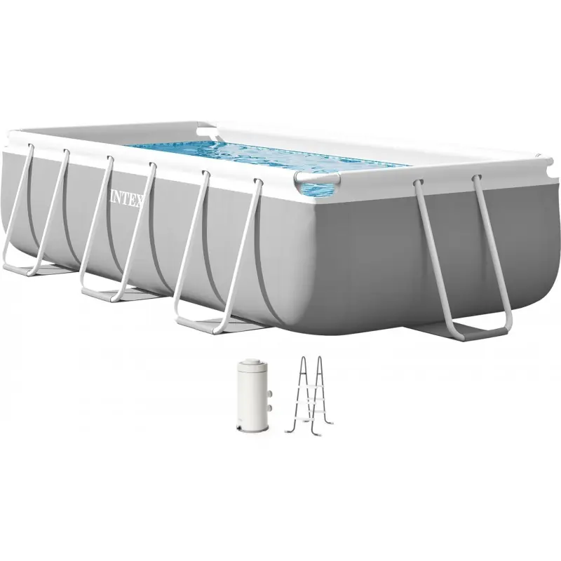INTEX PRISM FRAME Rechteckpool 300 × 175 × 80 cm mit Filteranlage 220–240V 26784NP Direkt Vom Hersteller