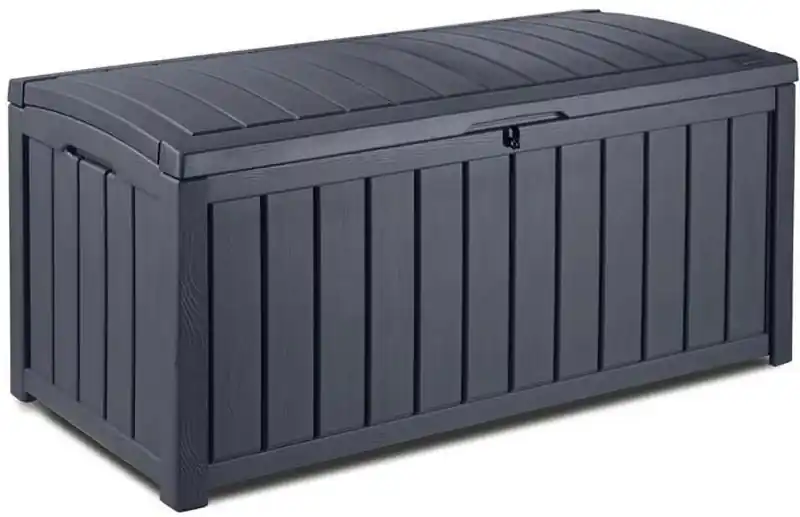 Heißes Angebot KETER GLENWOOD 390L Garten-Aufbewahrungsbox 128 x 65 x 61 cm, graphit 17193522