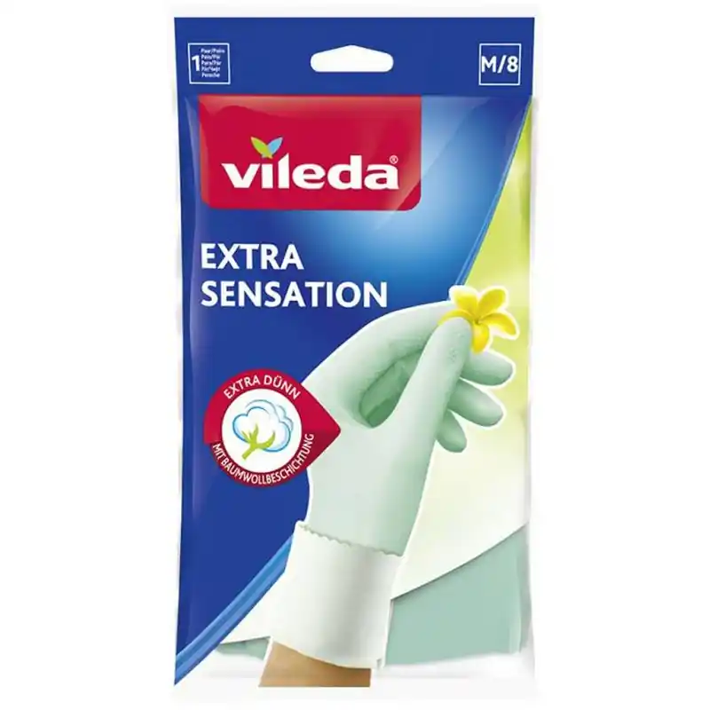 VILEDA Extra Sensation Handschuhe "M" 145752 Neue Ware