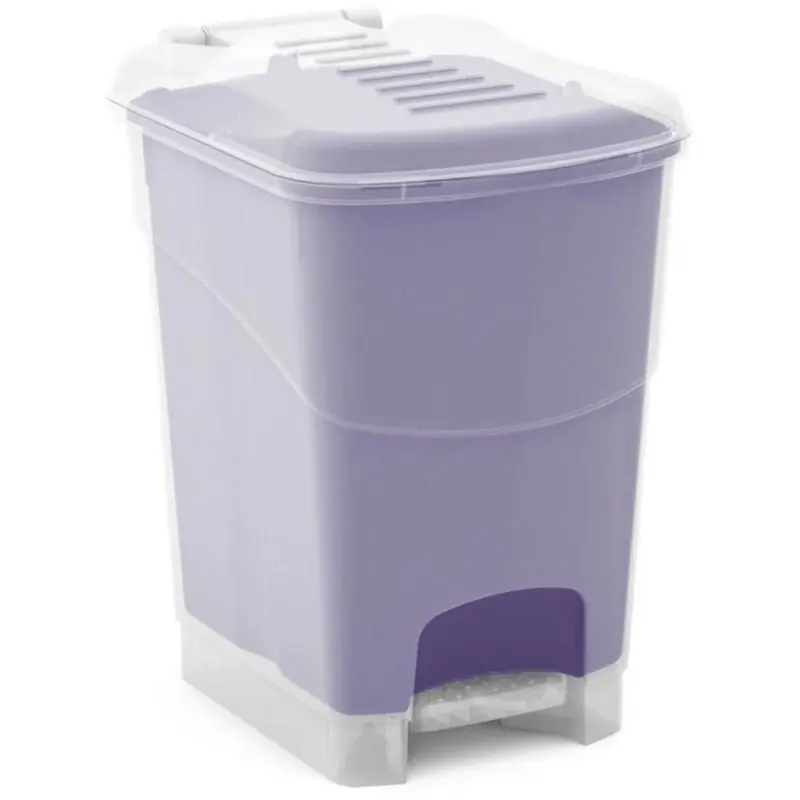 KIS KORAL L 20L Treteimer 25,5x34x40,5cm transparent/lila Mega-Angebot
