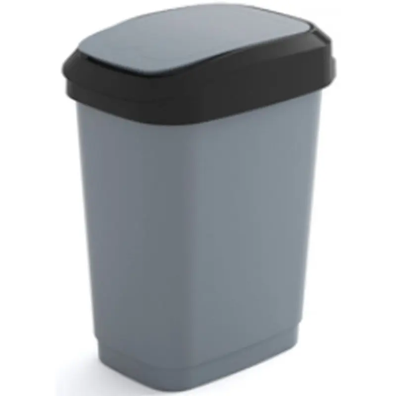 Solange Der Vorrat Reicht KIS DUAL TOUCH BIN M 25L Abfalleimer 26x37x47cm grau