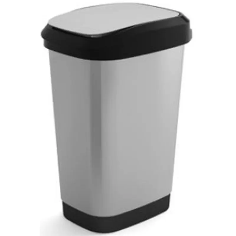 Ausverkauf KIS DUAL TOUCH BIN STYLE L 50L STEEL Abfalleimer 31x42x60cm