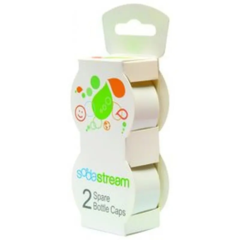 Heißes Angebot SodaStream Kit 2x Endkappen Weiß Ersatzteil Pet Flasche Kunststoff Karbonisator