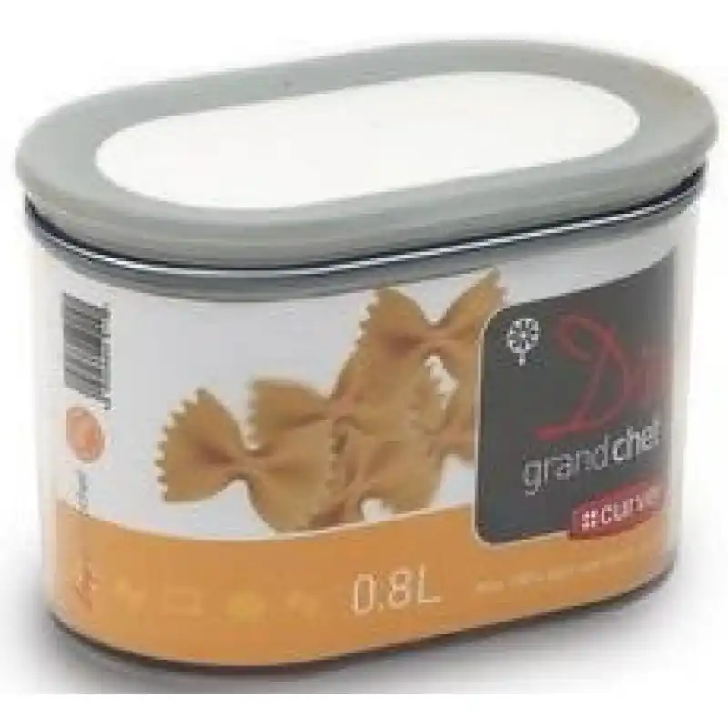 Bestseller CURVER DRY GRAND CHEF 0,8L Vorratsbehälter 15x9x9,5cm, grau/transparent 04341-364