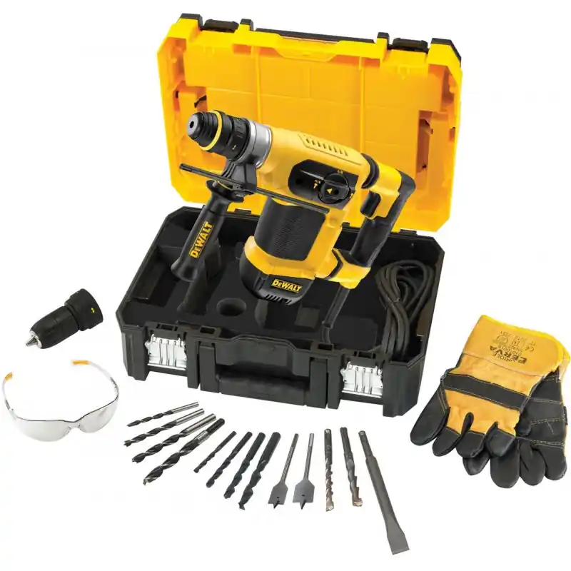 DeWALT Kombihammer Bohr.- Meißelhammer SDS-Plus 1000W 4,2J 4,3Kg Koffer Zubehör D25414KT Markenware