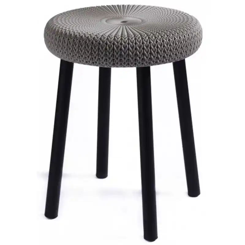CURVER KNIT Hocker harvest 35 x 44 cm graubraun 09023-X59 Markenprodukt