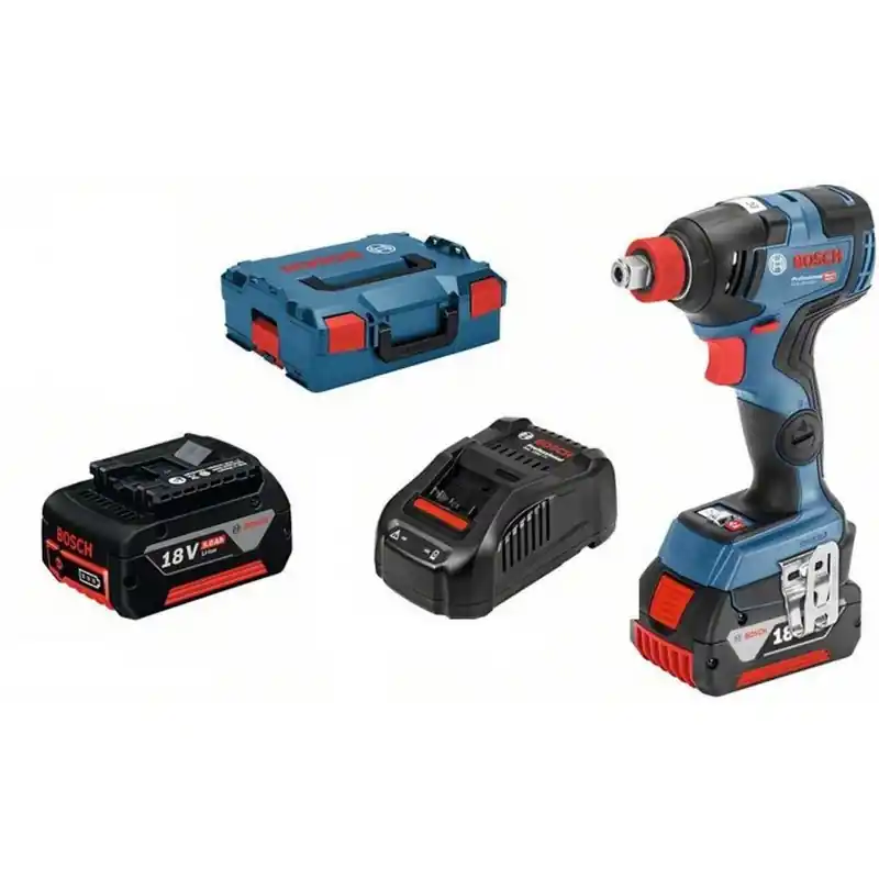 BOSCH Akku-Drehschlagschrauber GDX 18V-200 C 2x 5,0-Ah Akkus+L-BOXX 06019G4201 Zertifiziert