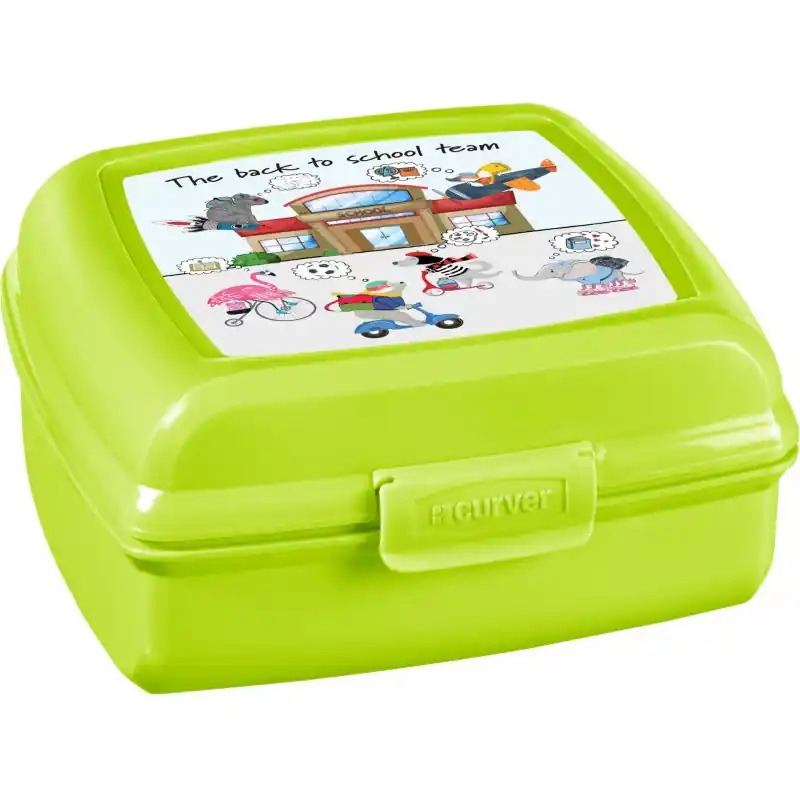 CURVER BACK TO SCHOOL 0,9L Sandwichbox, Lunchbox 13,7 x 13,6 x 6,5 cm 02276-B83 Angebot