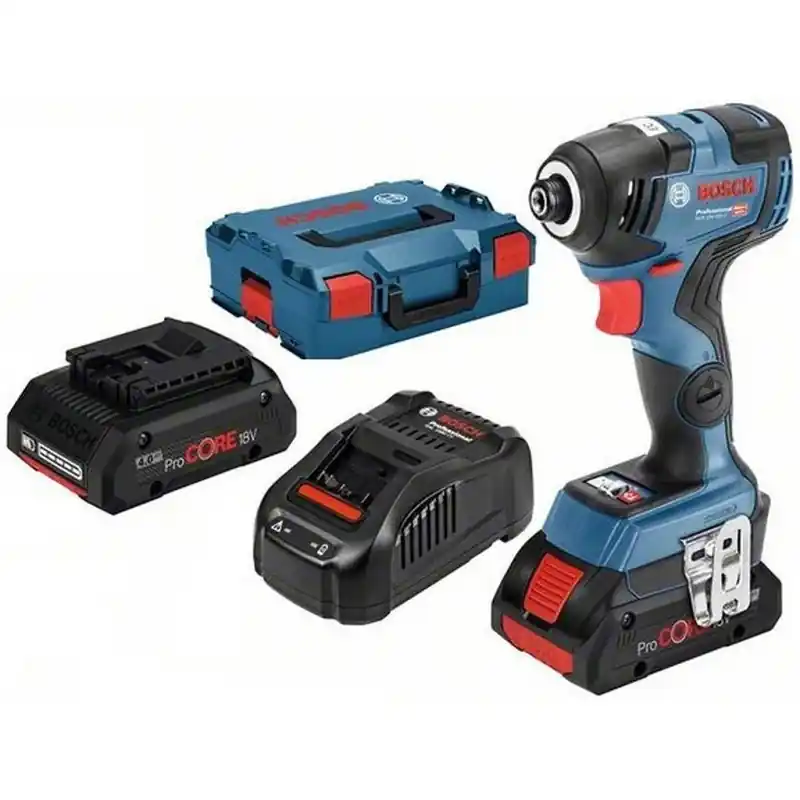 BOSCH GDR 18V-200 C Akku-Drehschlagschrauber, 2x 8V 4.0Ah, L-Boxx 06019G4106 Neuheit