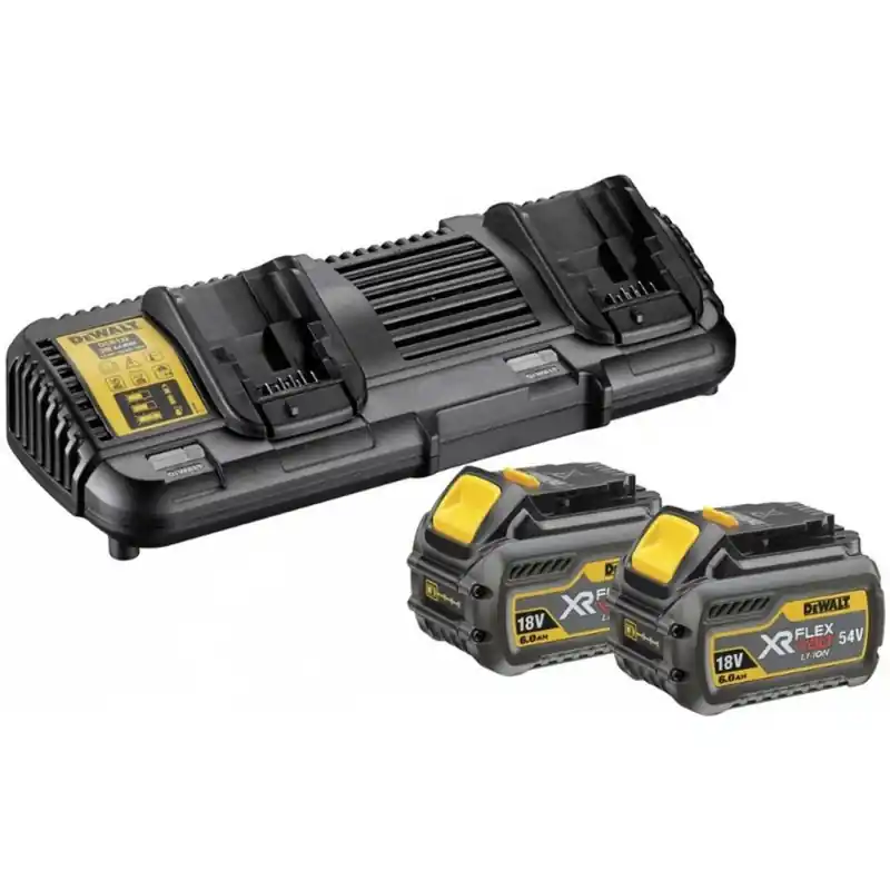 DeWALT DCB132T2-QW Akku-Kit XR FlexVolt Ladegerät DCB132 + 54V 2x6,0Ah Highlight