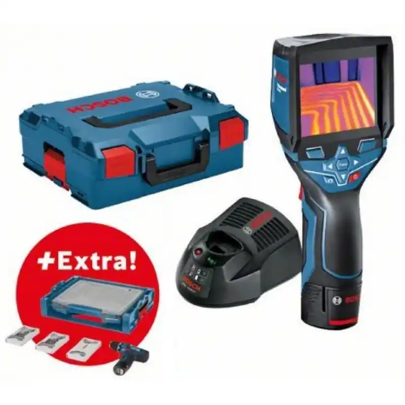 BOSCH GTC 400 C Thermodetektor + GSR 12V-15 Akku-Schrauber + Zubehör in i-BOXX Top-Seller