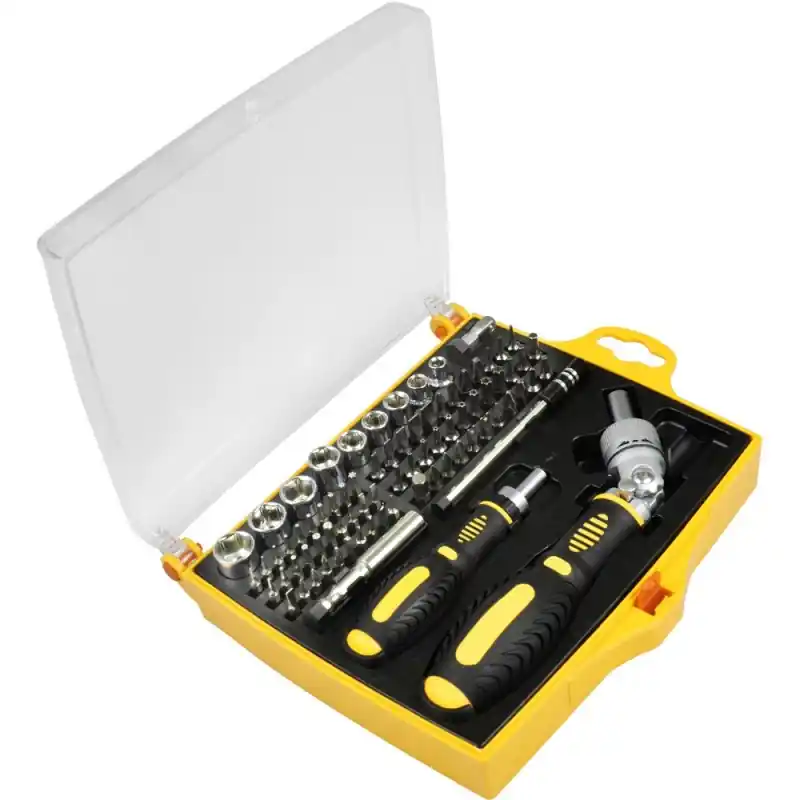 Markenprodukt FIELDMANN FDG 5004-79R Bitsatz mit Schraubendreher 79 tlg. 50001143